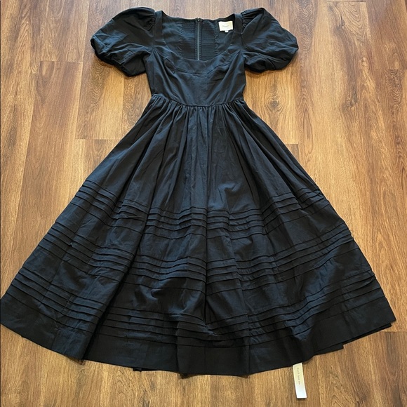 New Reformation Everlynn Puff Sleeve Cotton Maxi Dress - Picture 4 of 9